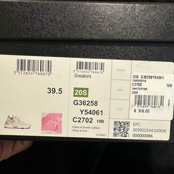 Great Condition Chanel Sneakers. Only Worn 1 time. Comes with box and dust bag - Picture 2 of 3